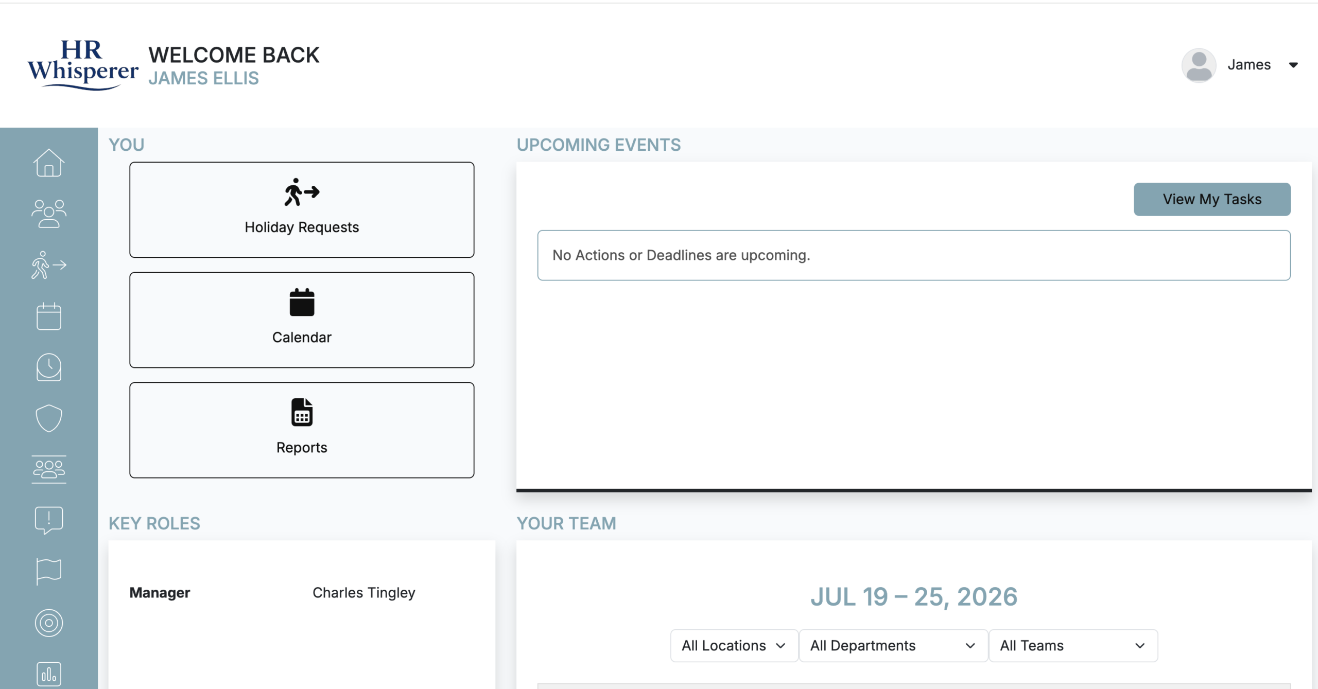 HR Whisperer Hub employee dashboard